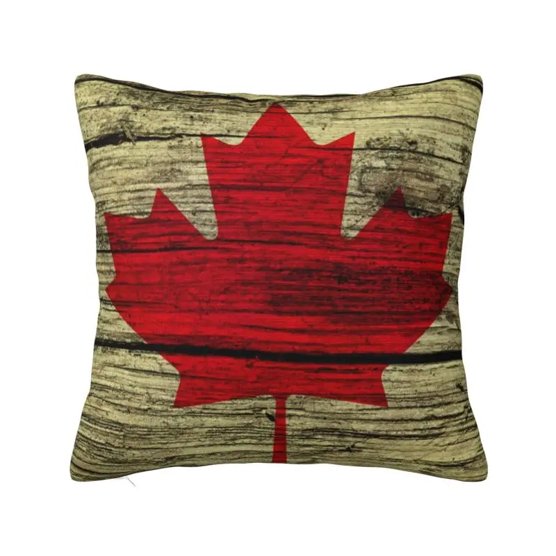 Custom Canada Flag Patriotism Cushion Cover Canadian Patriotic Velvet Nordic Throw Pillow Case Decoration Salon