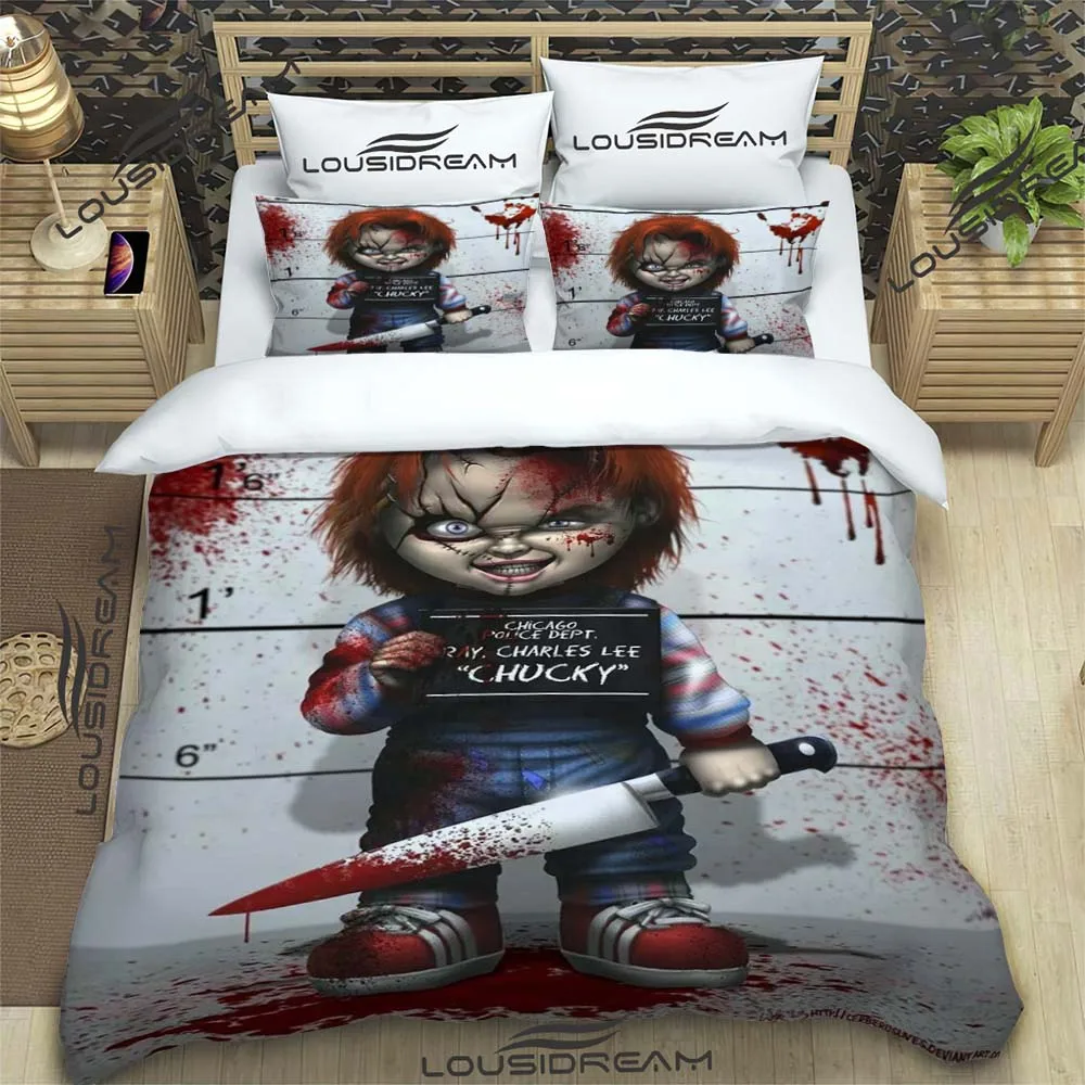 Horror Movie Bedding Set Halloween Duvet Cover Comforter Bed Single Twin Full Queen Size 3d Youth Kids Girl Boys Gift