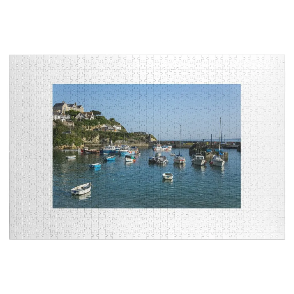 Newquay Harbour Cornwall Jigsaw Puzzle Custom Child Personalize Wooden Jigsaws For Adults Personalized Baby Object Puzzle
