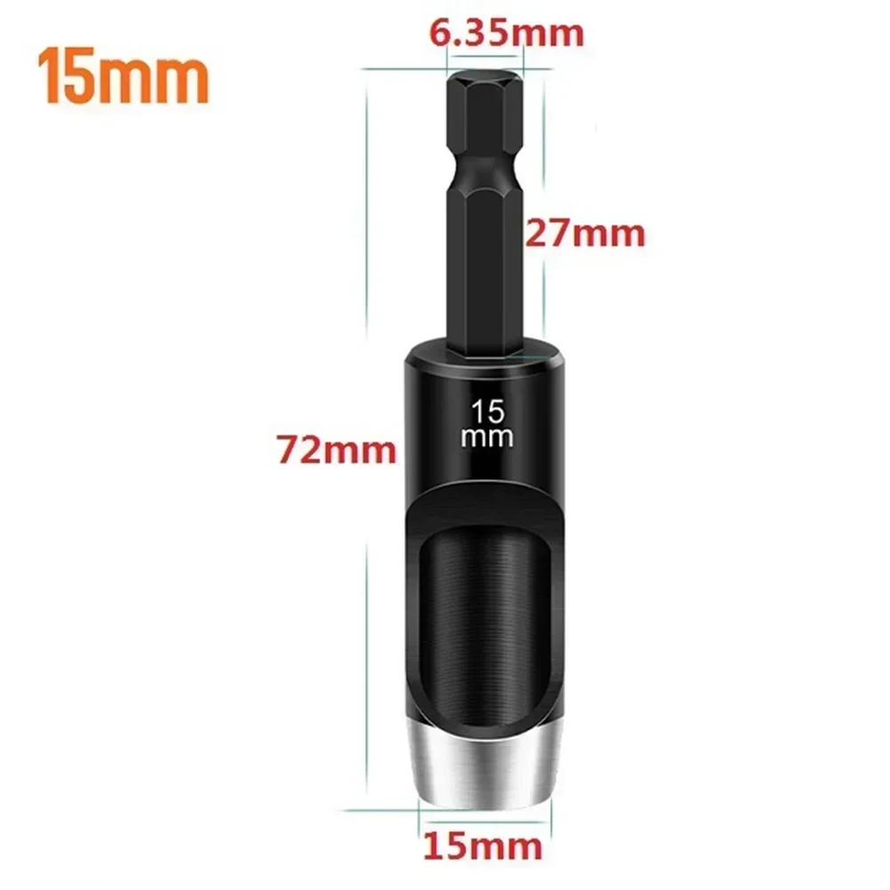 Leather Hole Punch Hex Shank Adapter Electric Machine Hollow Punch 2-20mm For Drill Cardboard Leather Belt Punching Accessories
