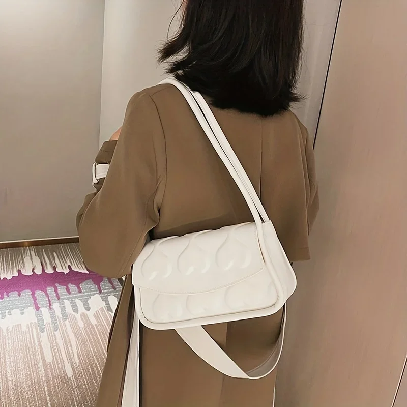 

Women's Fashion Leather Shoulder Bag - Bridal Love Print 3D Design, Elegant Travel Handbag & Bill of Lading Tote