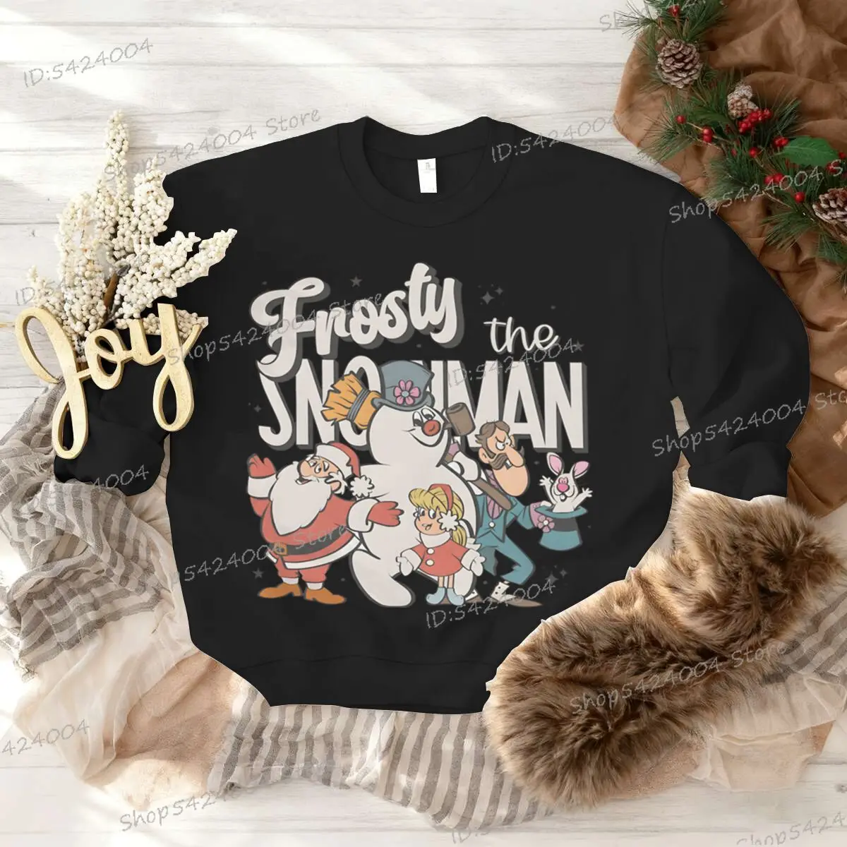 متعة عيد الميلاد سانتا كلوز وثلج البلوز خمر الكرتون النساء الرجال عيد الميلاد الأسرة هدية عيد ميلاد سعيد بلوزات للجنسين