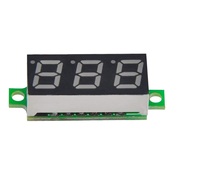 Mini 0.28,0.36,0.56 3 Digit LED Display DC 2.5-30V 0V-100V 2/3 Wire 3 Digit Voltage Panel Meter Display LED Color