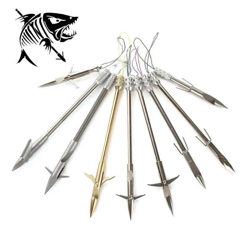 Fish Darts Stainless steel Catapult Slingshot  Arrows Powerful Deepwater  Hunting Shooting Fishing Broadhead дротики для рыбалки