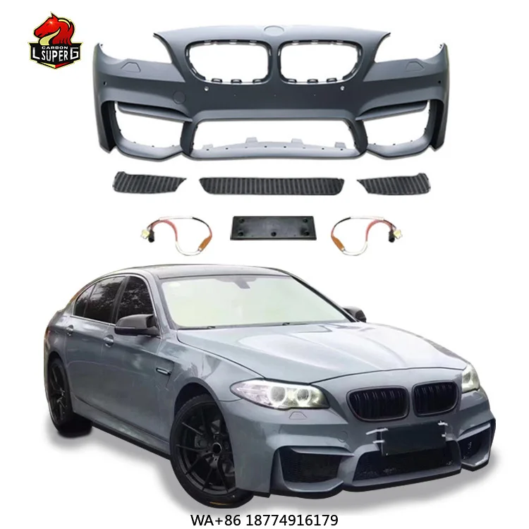 

F10 M4 Style Car Bumper Front Rear Car Bumpers Side Skirts Body Kit for 5 Series F10 F18 Body Kits Car Accessories