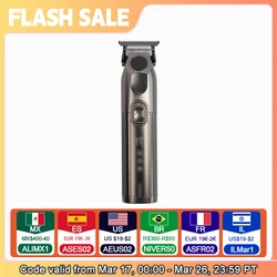 M8F M9 Madeshow Professional Men's Hair Clipper Barber Shop Salon Trimmer with Base Cordless Vintage Oil Head Push 3200mAh 13W