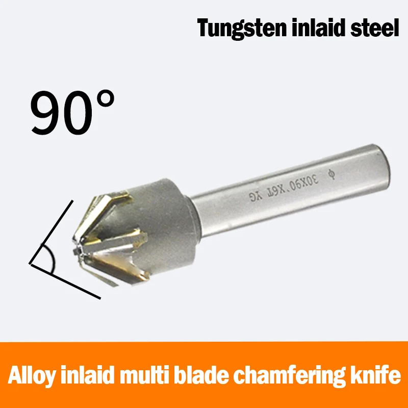 Countersink Drill with Brazing Carbide Blade Chamfering Milling Tool 60 90 120 Degree16mm 20mm 25mm 30mm 40mm 50mm Chamfering