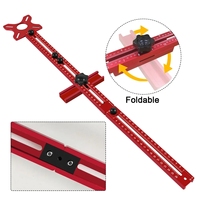 3 in 1 Router Milling Groove Bracket Extended Aluminum Cabinet Hardware Jig for Woodwork 9-61cm Radius Router Circle Cutting Jig