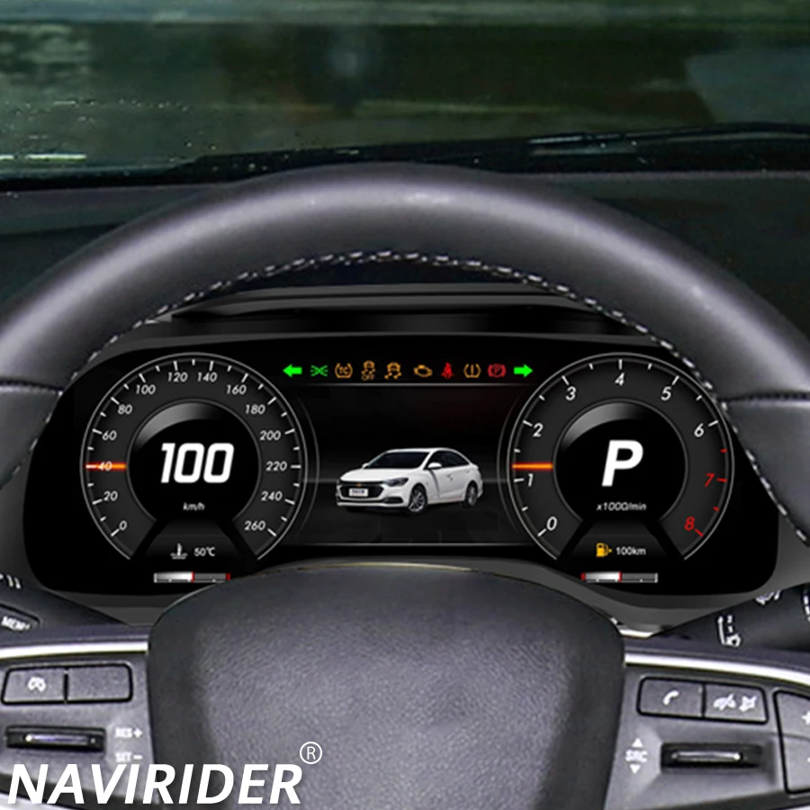 

Car Digital Speedometer Dashboard Cluster For Chevrolet Cruze Lacetti Classic Lacett 2015-2018 LCD Panel Screen Cockpit 12.3"