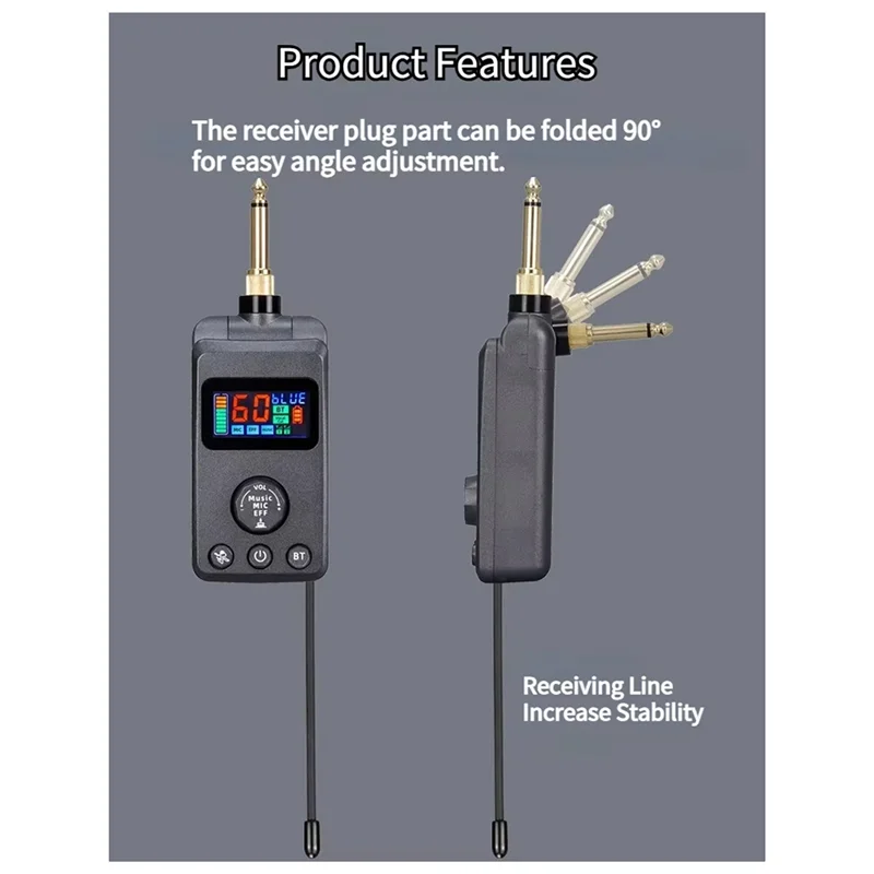 

M50 UHF Dual DSP Wireless Dynamic Karaoke Microphone System Anti-Howling Rechargeable Receiver Plug Play Microphone Set