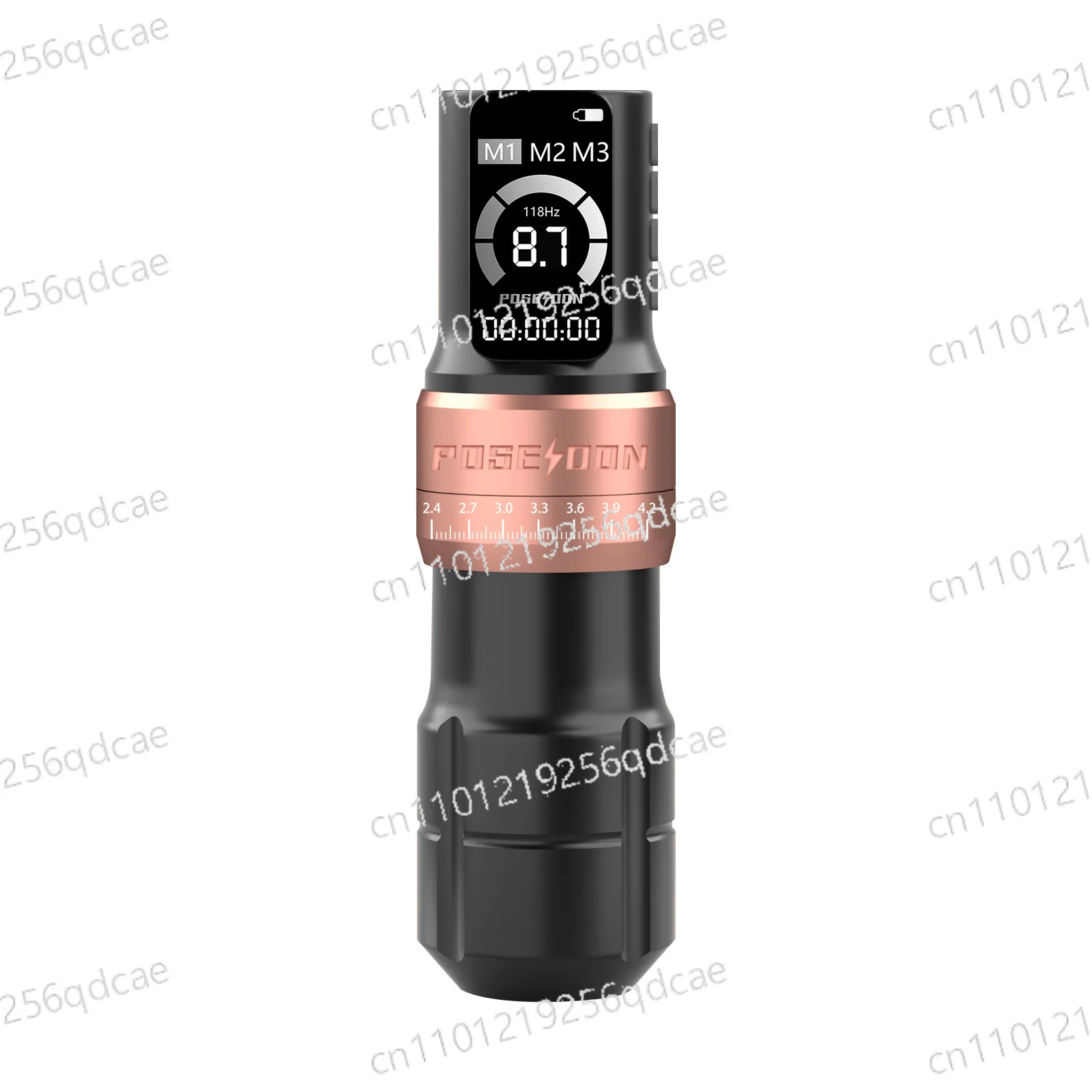 adjustable stroke wireless tattoo pen, motor tattoo machine dual battery integrated PSESOON cross-border new model