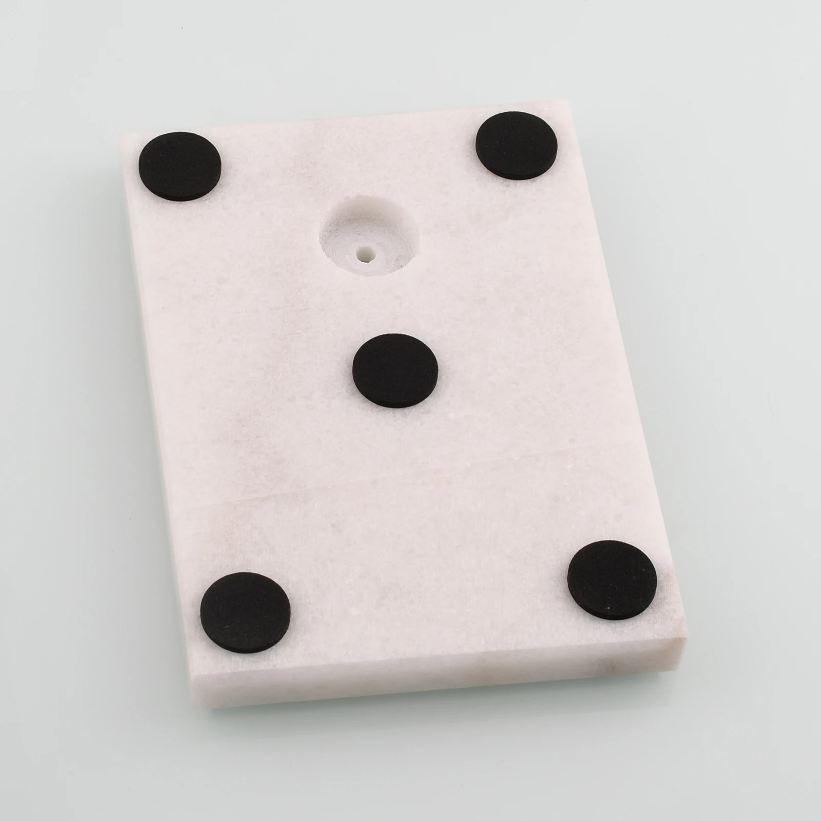 Ciencia Stainless Steel Toilet Paper Holder Stand Modern Tissue Roll Holder with Marble Base for Kitchen Bathroom