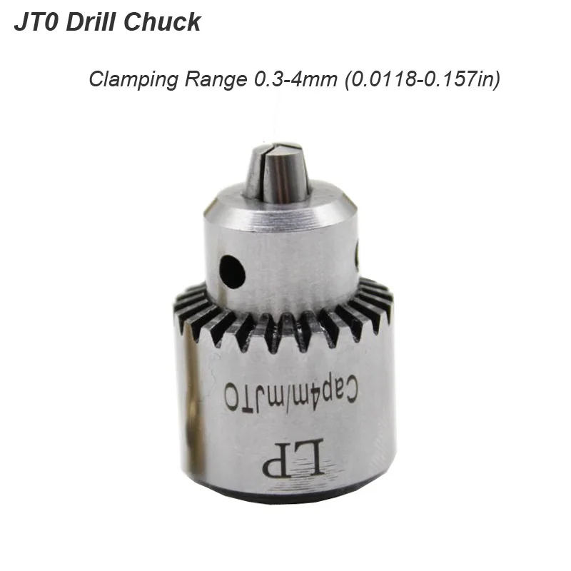 Electric Drill Grinding Mini Chuck Key JT0 0.3-4mm with 3.17mm Shaft 3 Jaws Adapter Kits Mandril Cartridge for Motor