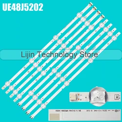 8 pezzi striscia di retroilluminazione a LED per UN48J5000 UN48J5200 UE48J5200 UE48J5202 BN96-37296A 37297A V5DN-480SMA-R4 480SMB-R3
