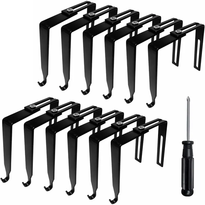 Fine Workmanship Cubicle Hangers Universal Partition Hanger Set For Panels With 1.35 To 3.5 Inch Thickness For Officewhiteboard