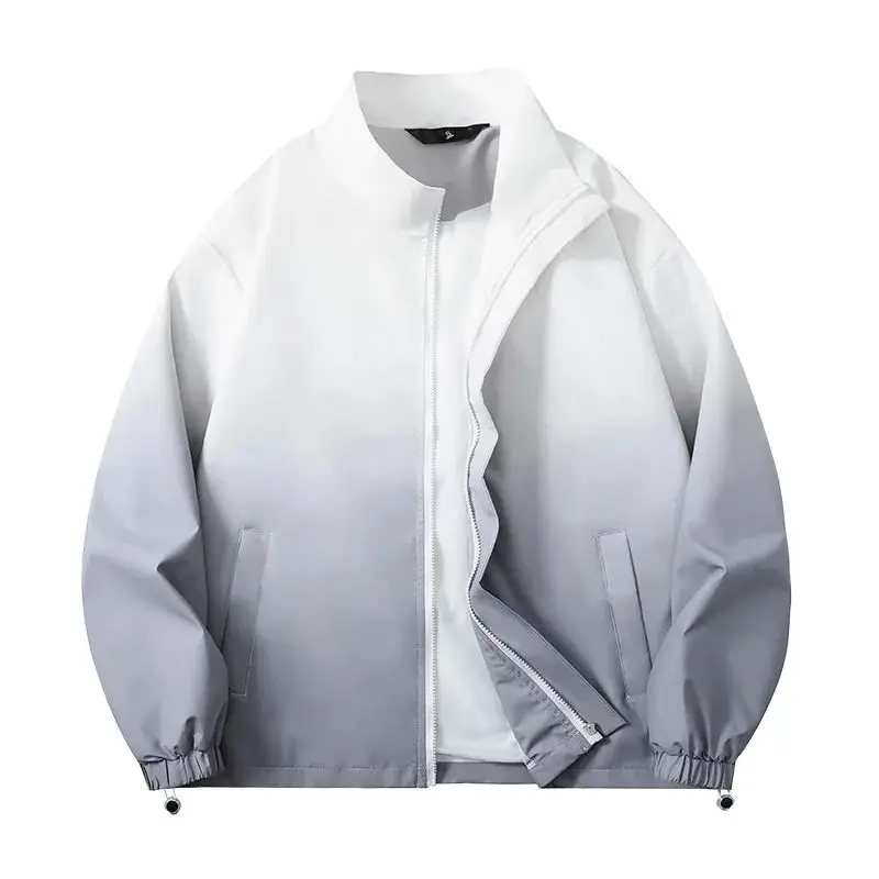 سترة رجالية قصيرة عصرية للخريف بأسلوب أوروبي أنيق، ياقة على شكل V، أكمام سبعة أرباع، بدون علامة تجارية #4