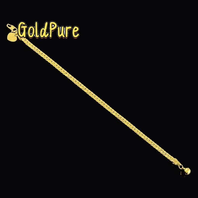 Goldpure Luxury 24K 9999 Pure Gold real gold Women's fashion thread bracelet