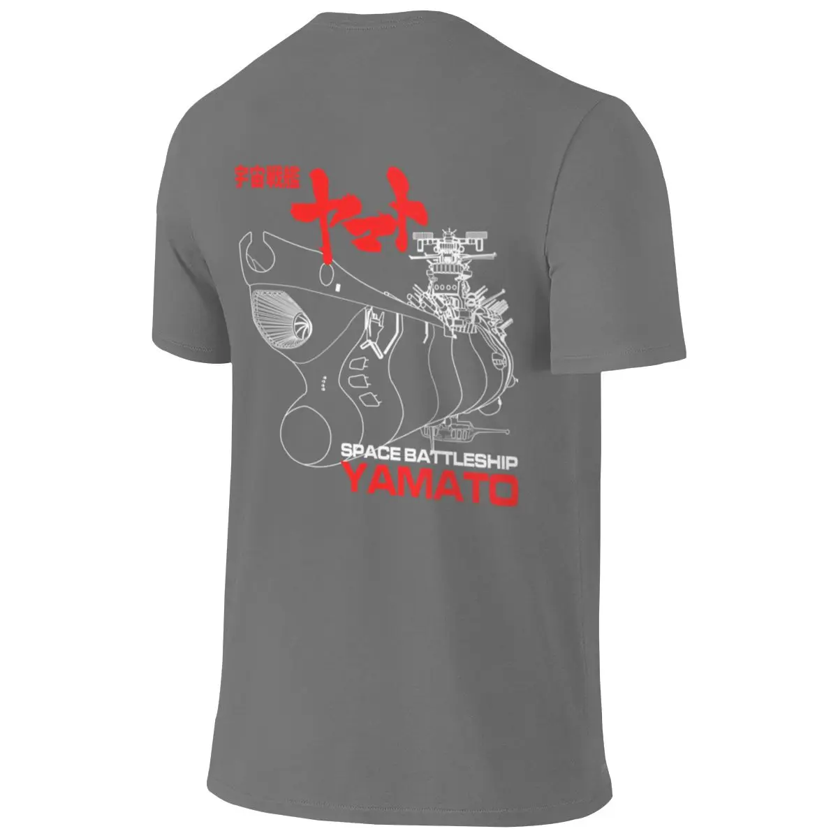 STAR BLAZERS YAMATO Skin-Friendly Reversible T-shirt Simple Commuting Classic Colors Short Sleeve