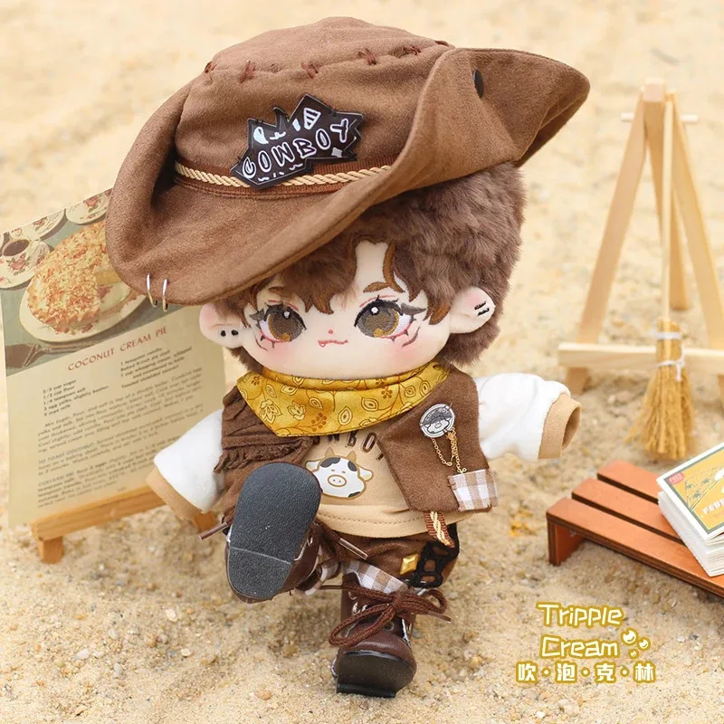 

Красивый мальчик Вест ковбойская одежда со шляпой, комплект одежды для косплея, милые аксессуары для одежды 10/20 см