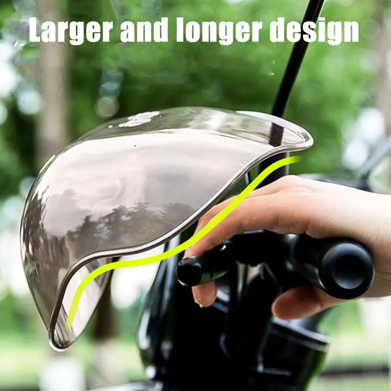 Bicycles Handlebar Cover Drop Protection Motorcycle Handguards Sun Rain Protection Reflective Design Hand Guards For Enhanced