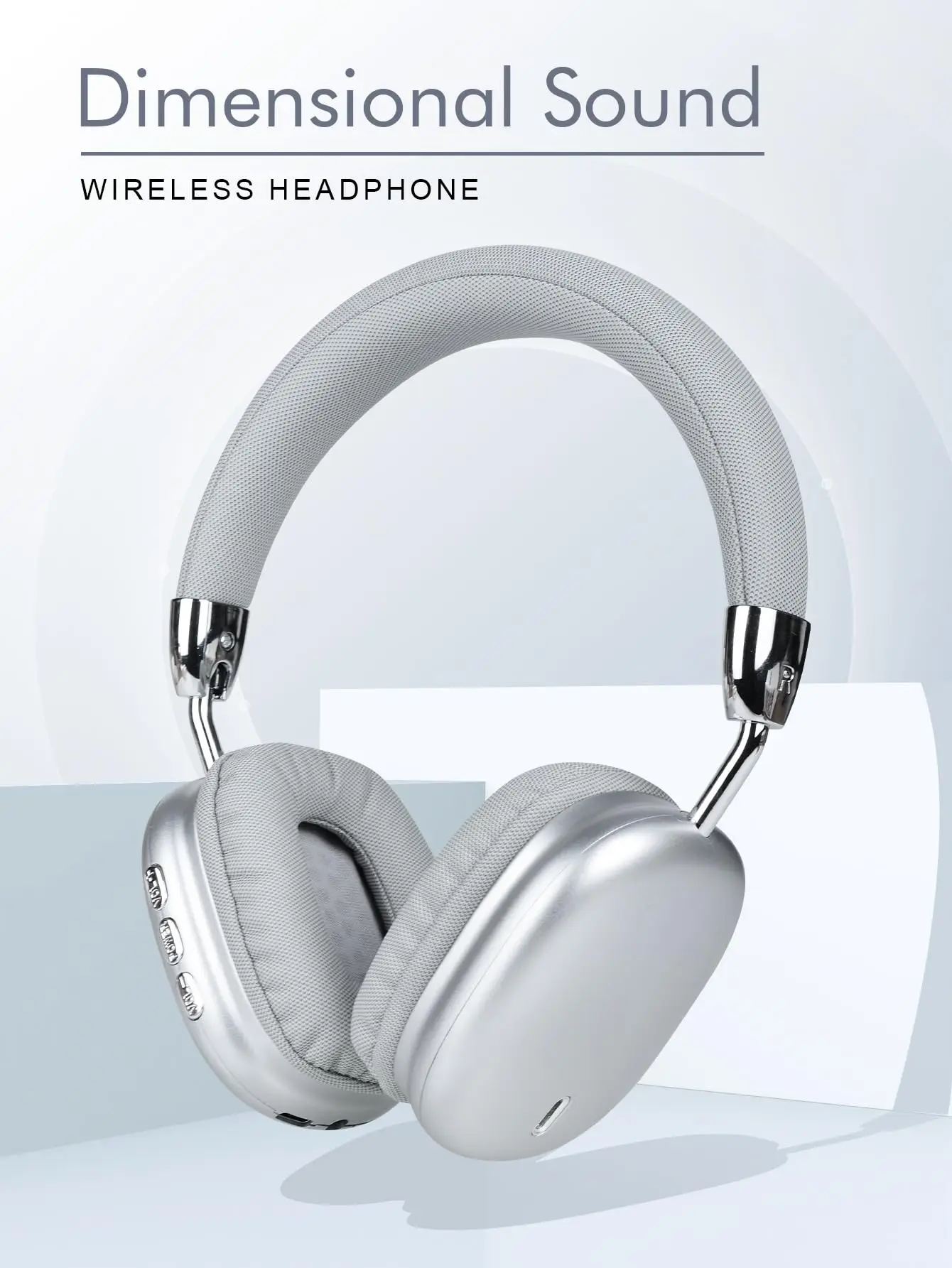 B36 Wireless Bluetooth 5.3 Over-Ear Headphones with ANC Noise Cancelling 8H Playtime Ergonomic Design HD Microphone Foldable