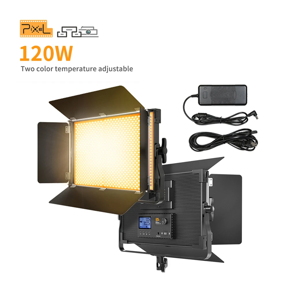 Pixel P45pro 120W Photo Studio Light High Power Dual-color LED Studio Light 3000K-8000K Fill Lamp For Video Shooting