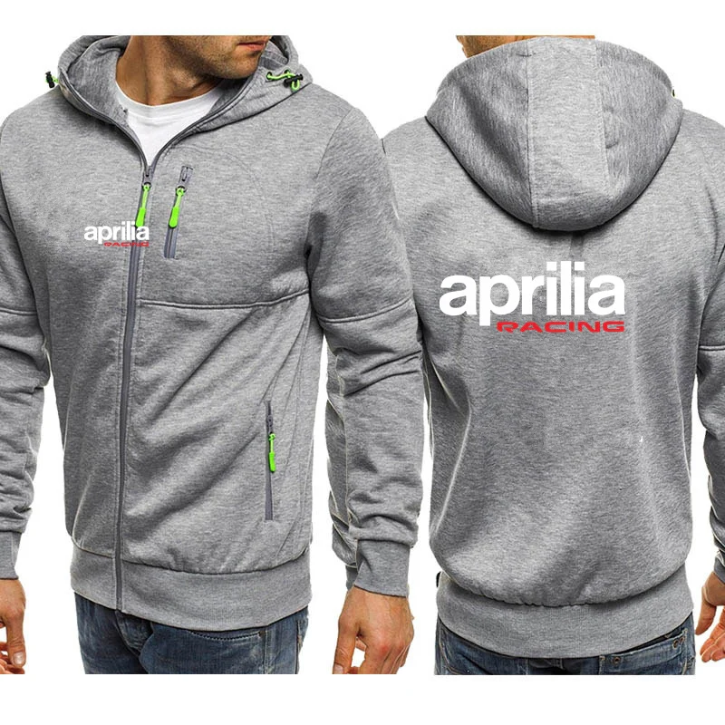 2024 Men\'s jackets Aprilia Racing Print Tops Hoodies Man Jacket zipper Clothing Fashion Casual Sweatshirt Harajuku fleece sports