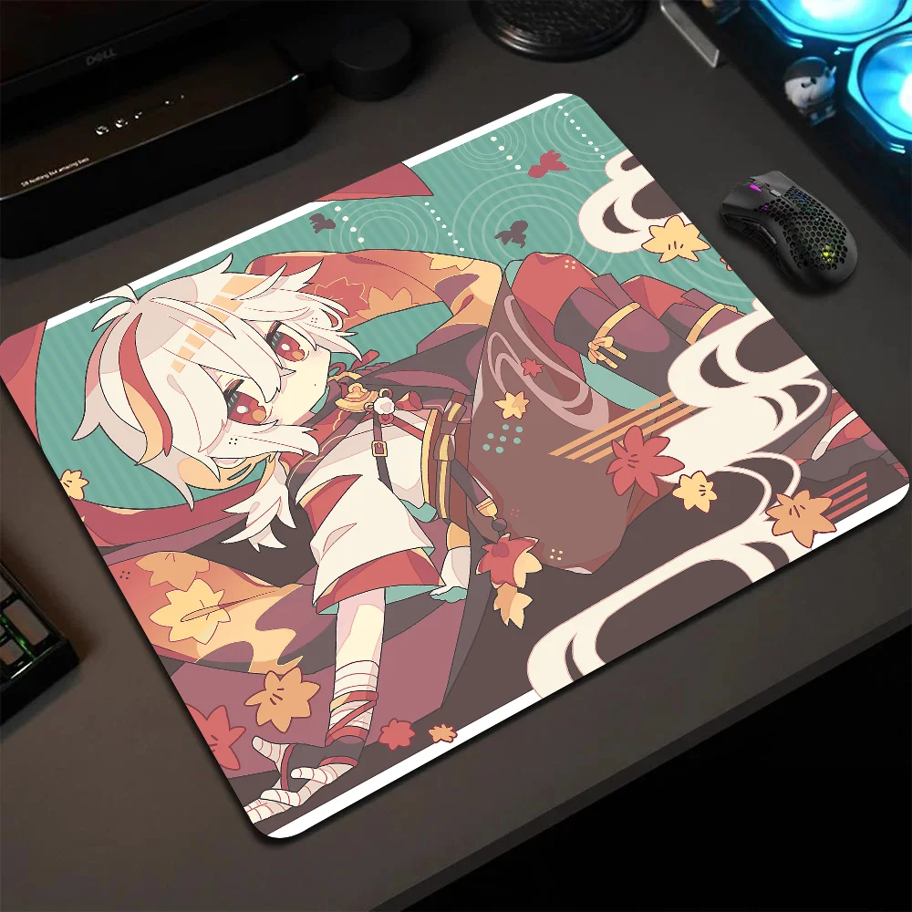 

Kaedehara Kazuha Genshin Impact Mousepad Small LockEdge Mouse Pad For Gamers Computer Desk Pad Rectangular Anti-slip Rubber