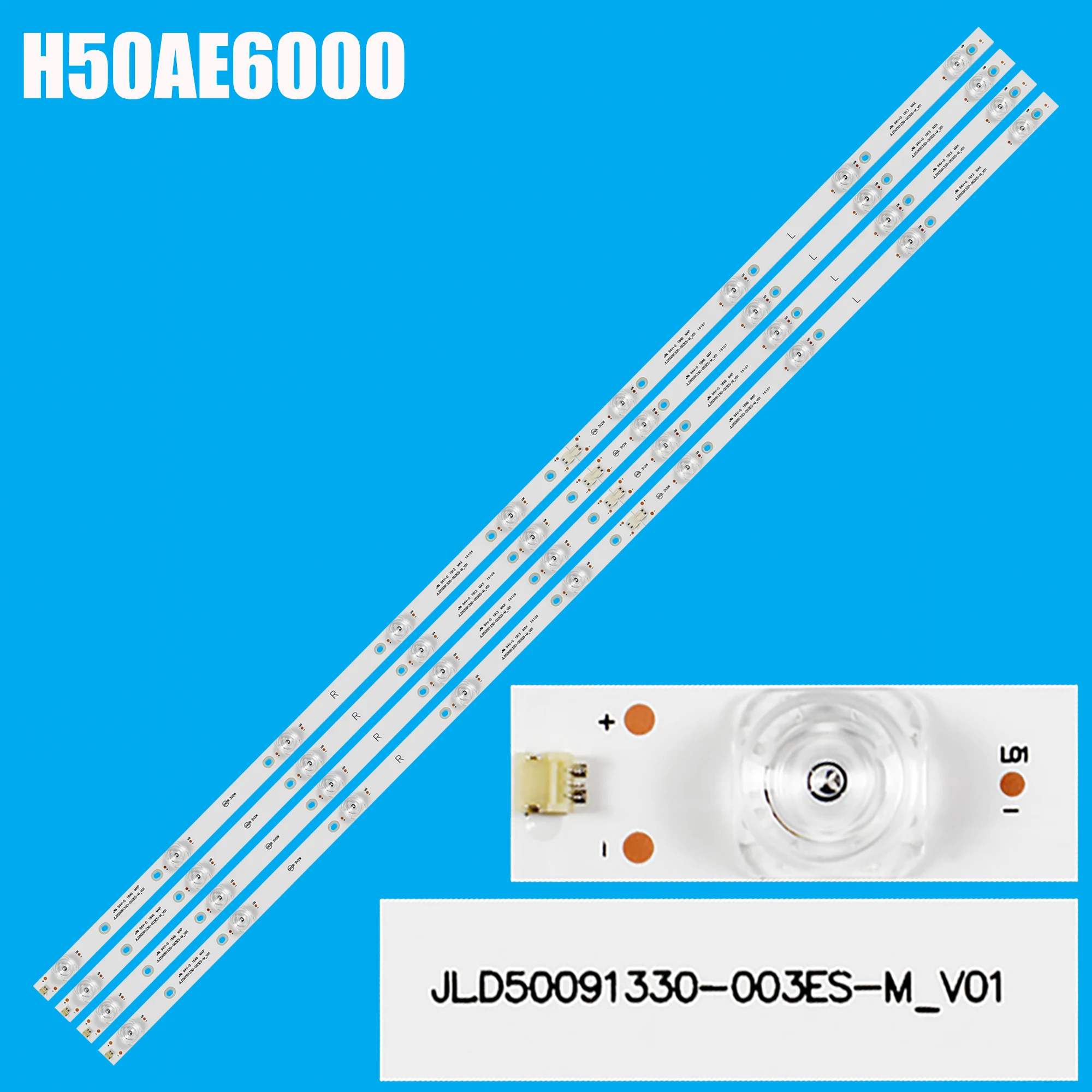 Taśma LED LC-50N7004U R50B7120UK R50B7120 H50B7100UK H50B7100 H50B7300UK H50B7300 50R6E LB5009C V0 JL.D50091330-003GS-M_V01