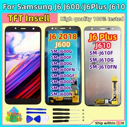 ORG J6+ LCD For Samsung Galaxy J6 Plus J610 J610F J610FN Display LCD Screen Replacement For Samsung J6 2018 J600 J600F Lcd