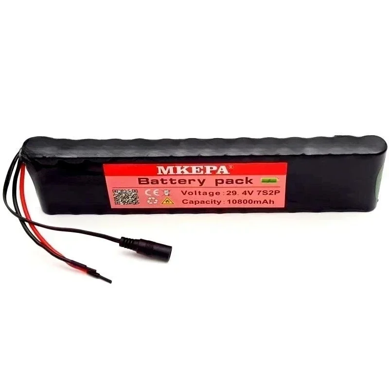 7s2p 29.4V 10.8ah 18650 lithium-ion battery 29.4V 10800mAh lithium-ion battery, suitable for electric bicycles and scooters