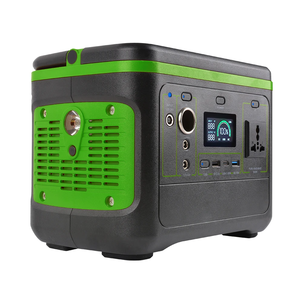 Energy storage outdoor household 156000 mAh camping lithium-ion battery 600 watts solar portable power station