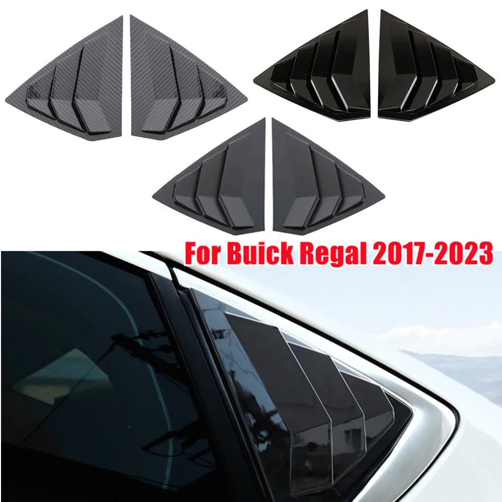 For Buick Regal Opel Insignia B 2017-2023 ABS Plastic Rear Window Quarter Louver Cover Side Vent Trim Car Adhesive Accessories
