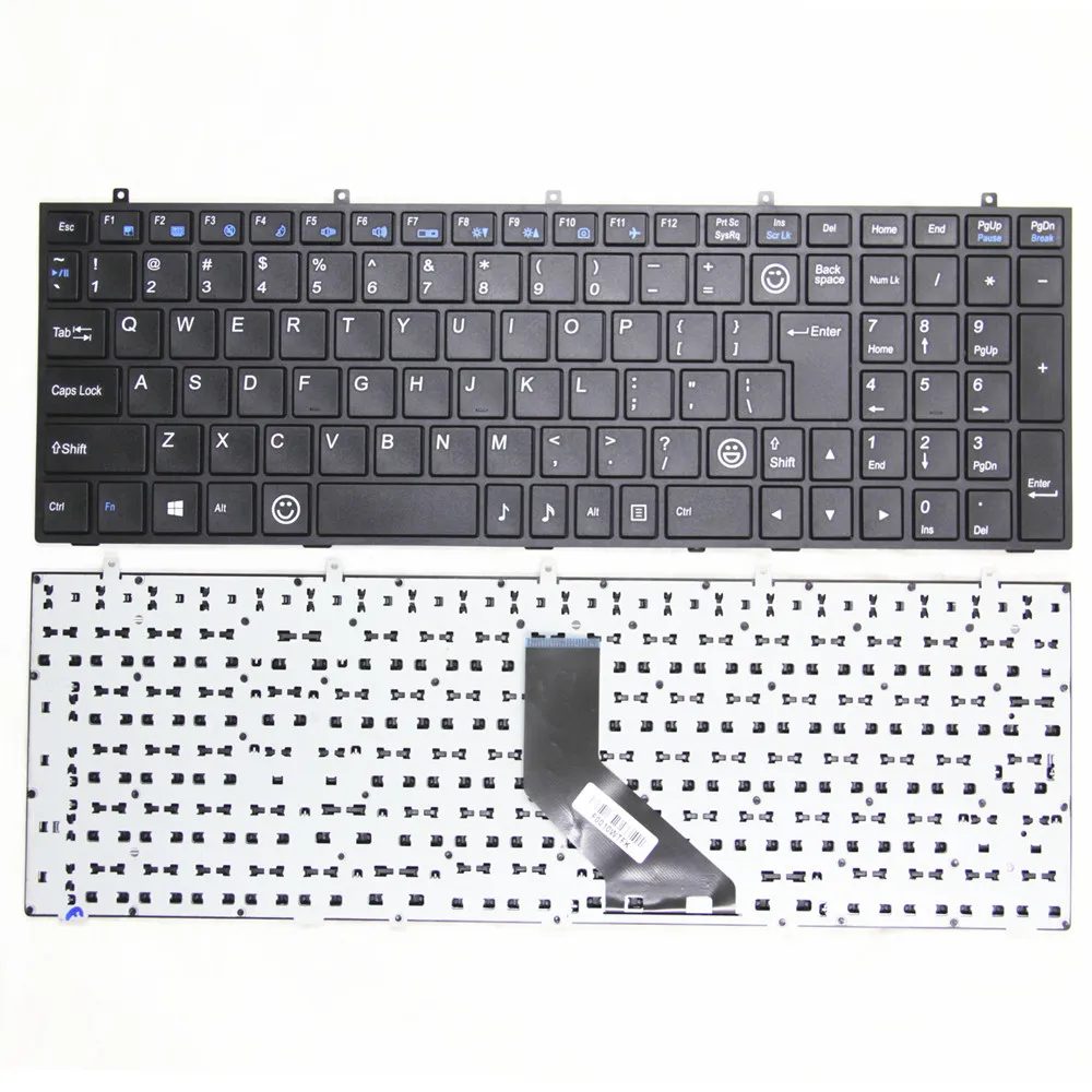 NEW US English Laptop Keyboard Original For Clevo W350 W670 W370ET W37S0 W670SC CW355ST Backlit Keyboard MP-13H83USJ4309