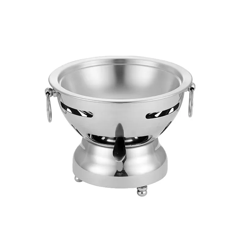 

Stainless steel small hot pot alcohol stove small fat beef dry pot bibimbap pot