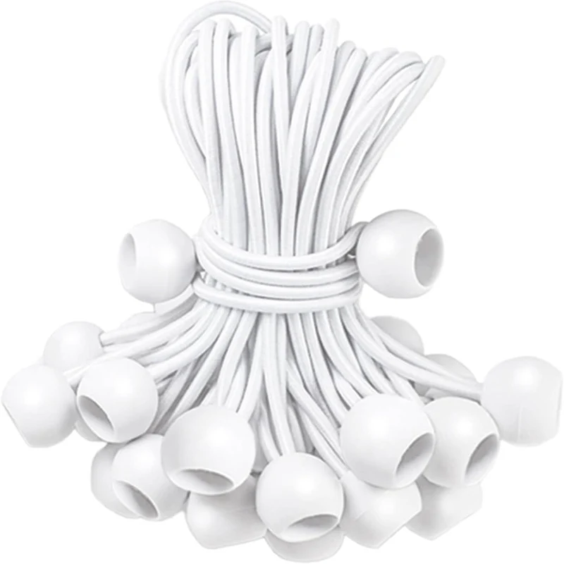 5Pcs Bungee Ball Elastic Cord Ties Portable Bungee Cord Canopy Tie Down for Outdoor Tarp Camping Tent Accessories