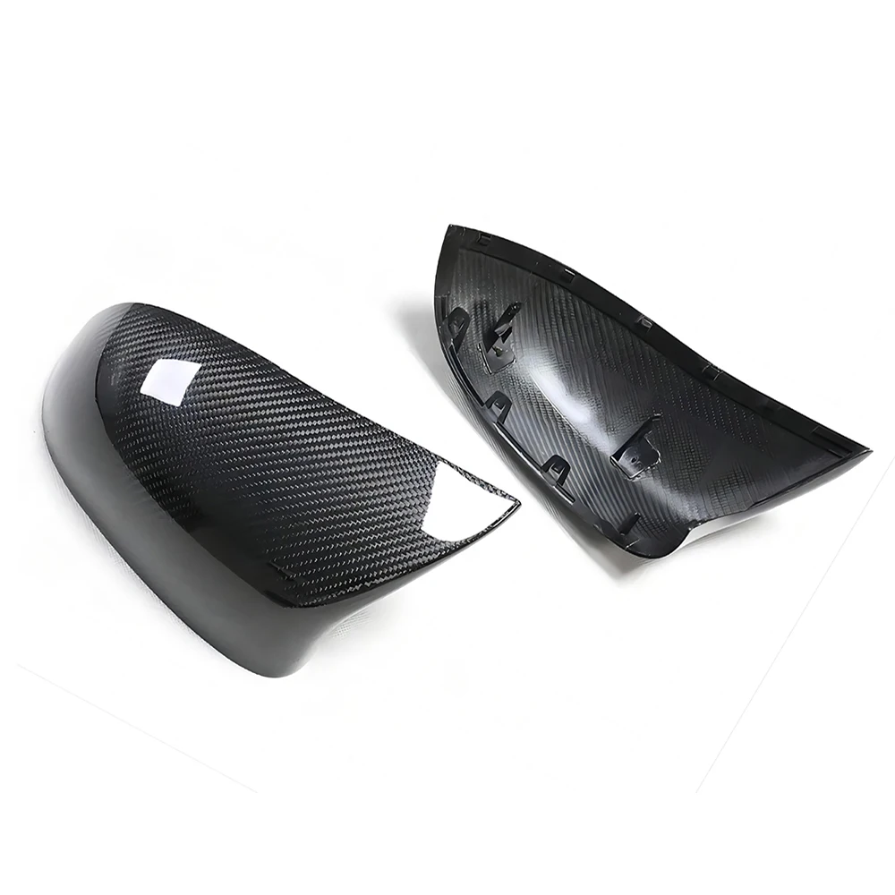 Replacement Rearview Side Mirror Covers Cap For BMW F85 F86 X5M X6M OEM Style Dry Carbon Fiber Casing Shell