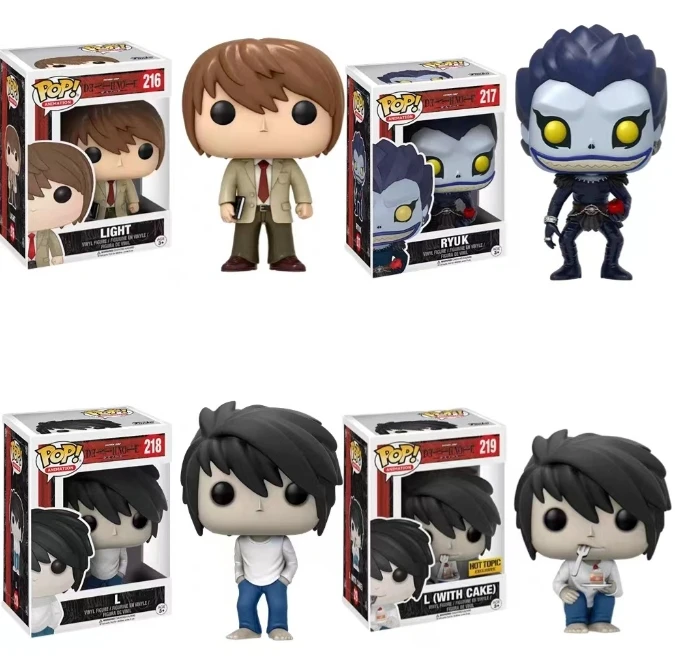 Funko POP Animation Death Note Light 216# L with Cake 219# 218 RYUK 217# Action Figure Collection Model Toys for Birthday Gifts