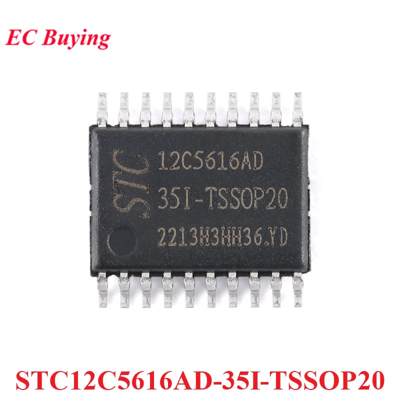 STC12C5616AD STC12C5616AD-35I STC 12C5616AD TSSOP20 Single Chip Enhanced 1T 8051 Microcontroller MCU IC Controller Chip Original