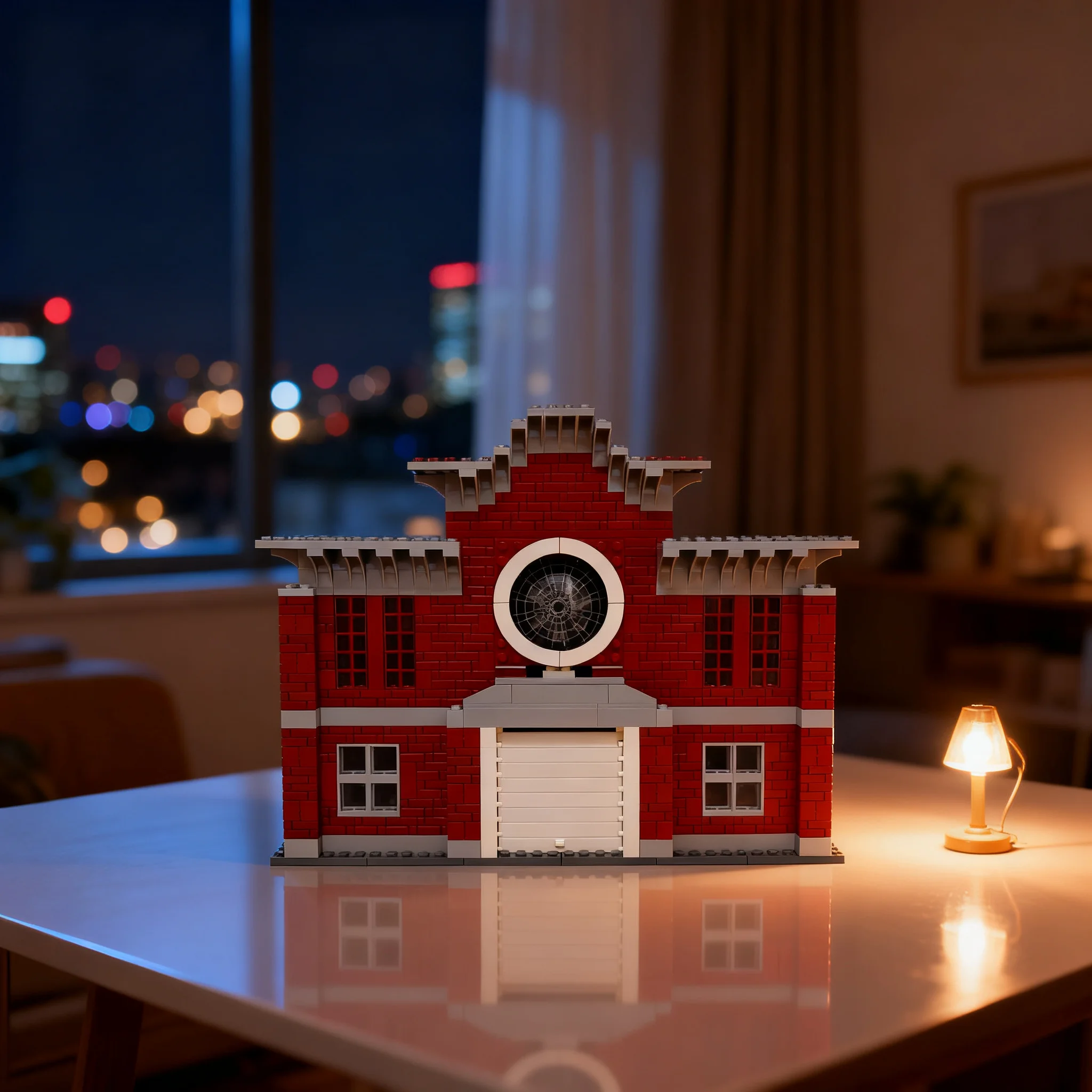934pcs MOC Radiator Springs Courthouse Cars Model Building Blocks Christmas Gift Construction Toy Assemble Craft Art Birthday
