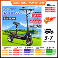 BOYUEDA Q7Pro EScooters 3200W Dual Motor 52V19Ah Hydraulic Oil Brake Electric Scooter Widen 10\