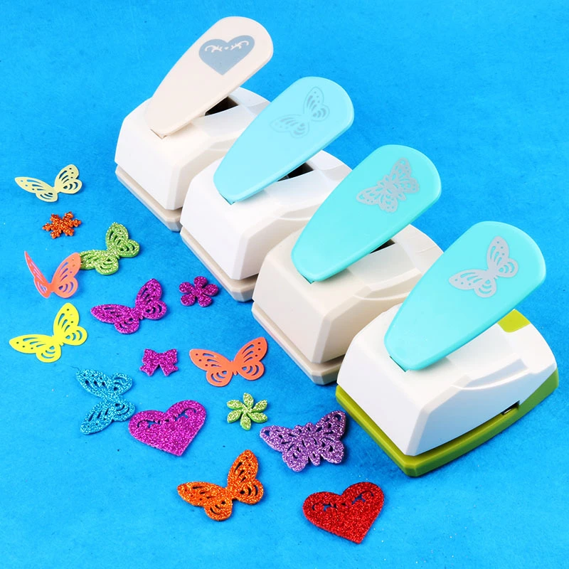 Scrapbook Punch Handmade Cutter Card Craft Calico Printing Kid DIY Flower Paper Craft Punch Hole Puncher Large Butterfly 3D Shap