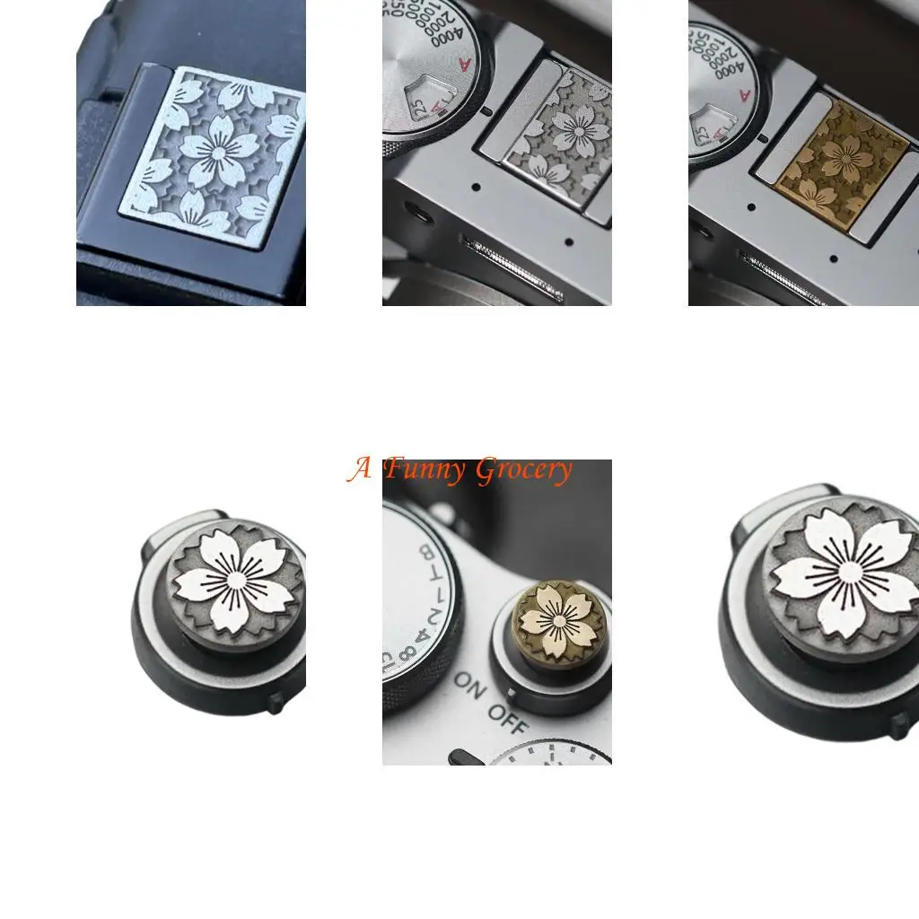 

652E AntiSlip Flower Pattern Shutter Release Button for XT5/XT30 Camera Enthusiasts