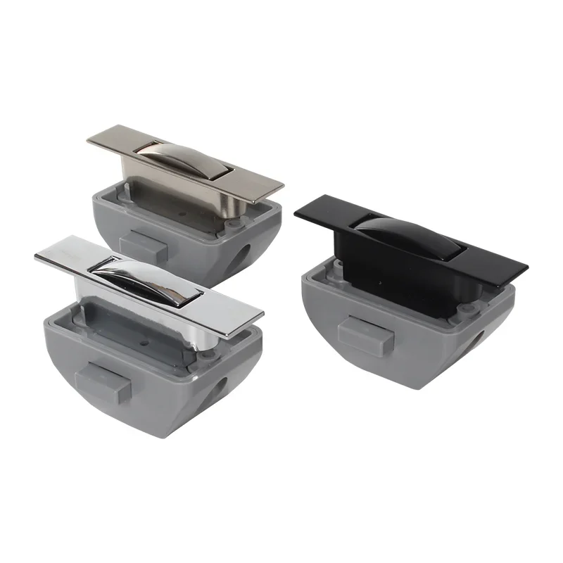 10-Pack Keyless Push Lock - Durable Cabinet Door/Drawer Latch for RV/Camper/Caravan