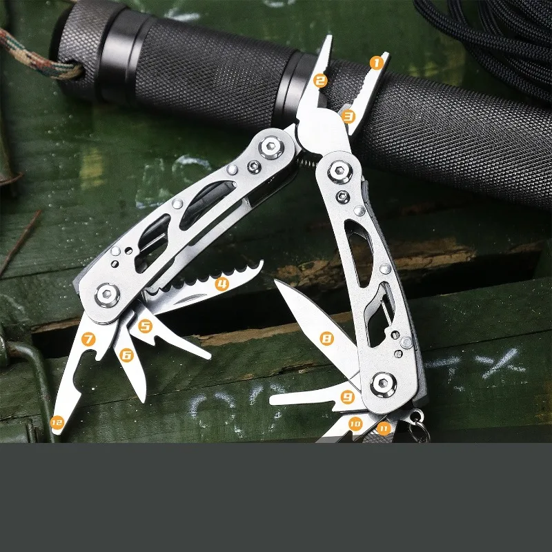 في الهواء الطلق جميع الصلب متعددة الوظائف كماشة صغيرة وظيفة مزيج سكين للفرد كماشة أداة الطوارئ المنزلية كماشة #3