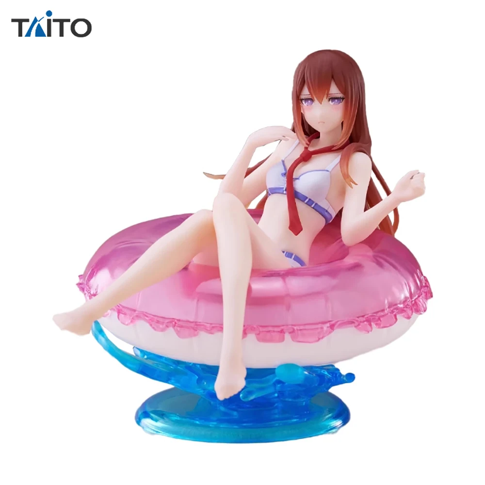 In Stock TAiTO Aqua Float Girls Steins Gate Kurisu Makise 10 cm Nice Look Anime Action Figure Collectible Model Ornament Toys