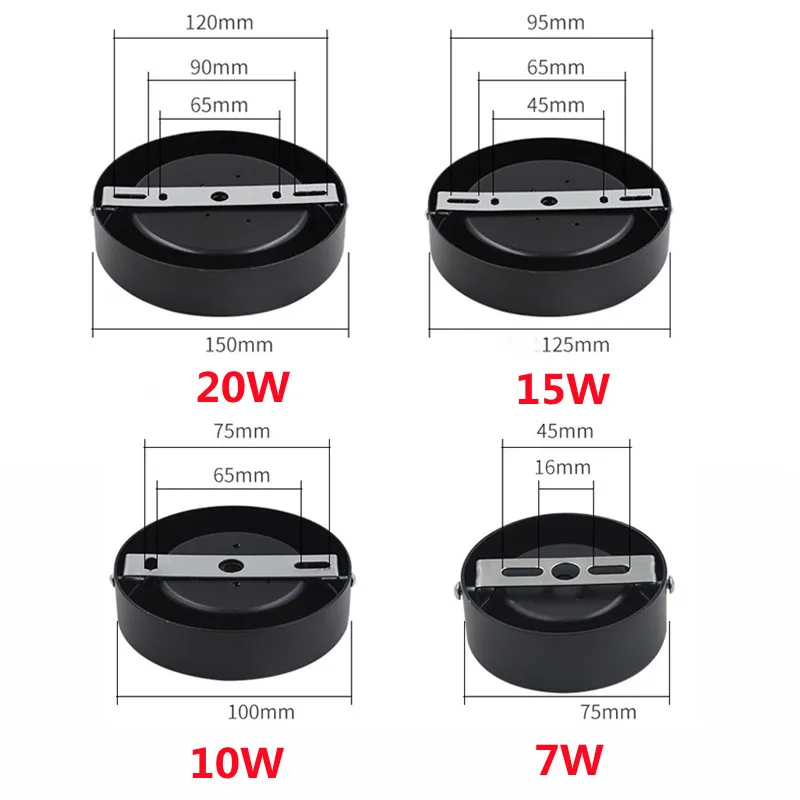LED Downlight Modern Colorful Ceiling Lamp Surface Mounted Spot Led 7W 10W 15W 20W Ultra Thin Bedroom Living Room Lighting 220V