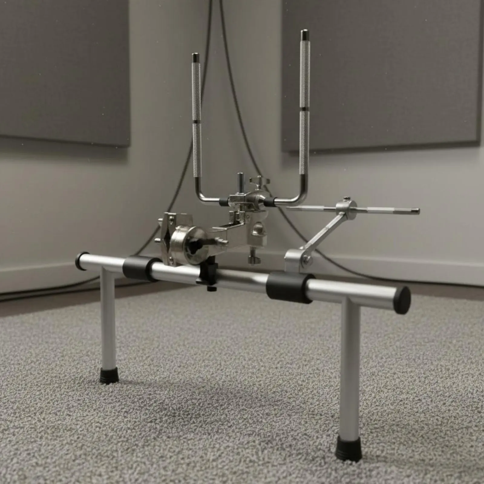 Adjustable L-arm Cymbal Rod Chrome Plated Extension Music Gear Stand Holder for Rehearsal and Gig Setup