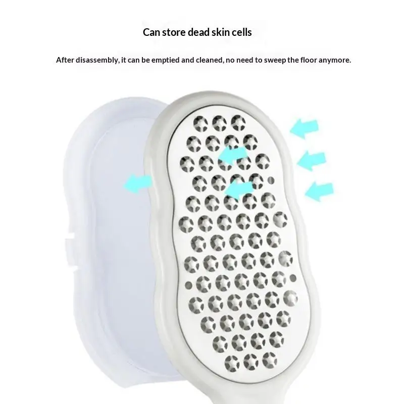 New Foot File Stainless Steel Rasp Anti-Splash,Heel Grater Hard Dead Skin Callus Remover Pedicure,Professional Foot Care Tools