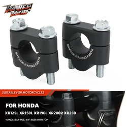 Elevadores de manillar de motocicleta para HONDA XR 230 250 400 Motard XR250R/L XR600R XR650R/L XR230R XR400R accesorios de montaje de abrazadera de elevación